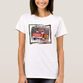 Kerstgenoom Sweet Gnome Red Truck Pset Rustin T-shirt (Voorkant)