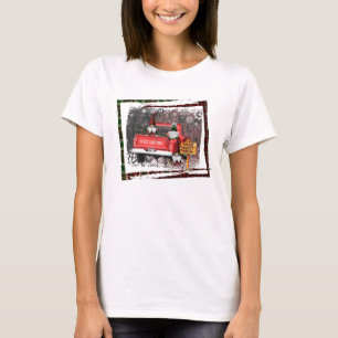 Kerstgenoom Sweet Gnome Red Truck Pset Rustin T-shirt
