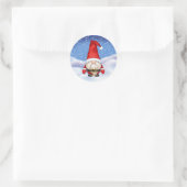 Kerstgenoomsticker Ronde Sticker (Tas)