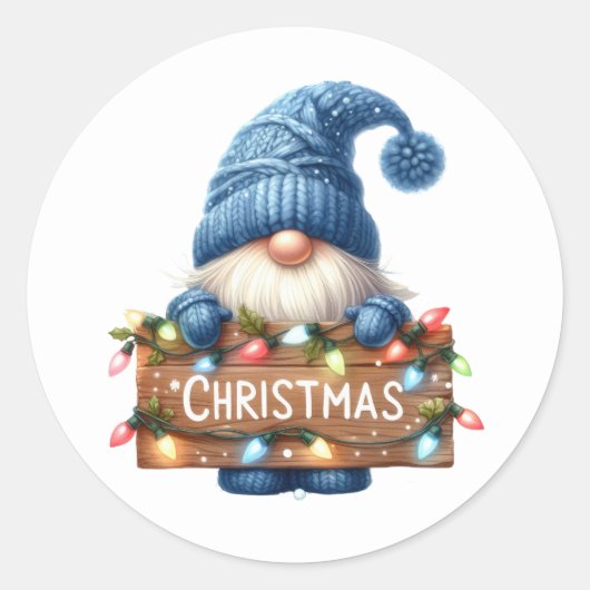 Kerstgenoomstickers Ronde Sticker (Voorkant)
