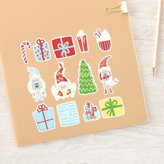 Kerstgenoomstickers Sticker (Notitieboek)
