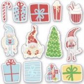 Kerstgenoomstickers Sticker (Voorkant)
