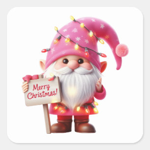 Kerstgenoomstickers Vierkante Sticker