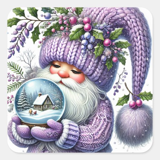 Kerstgenoomstickers Vierkante Sticker (Voorkant)