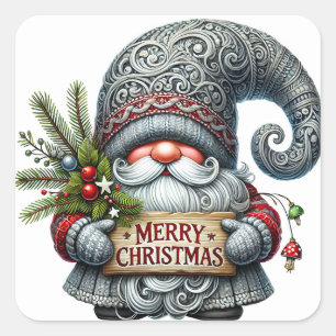 Kerstgenoomstickers Vierkante Sticker