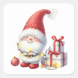 Kerstgenoomstickers Vierkante Sticker
