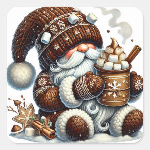 Kerstgenoomstickers Vierkante Sticker