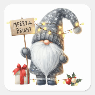 Kerstgenoomstickers Vierkante Sticker