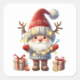Kerstgenoomstickers Vierkante Sticker