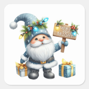 Kerstgenoomstickers Vierkante Sticker