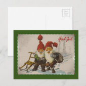 Kerstgenoomvrienden Feestdagenkaart (Voorkant / Achterkant)