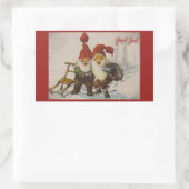 Kerstgenoomvrienden Rechthoekige Sticker (Tas)