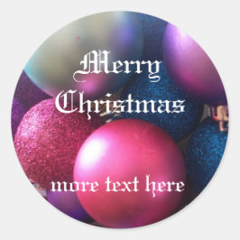 Kerstgenot Ronde Sticker