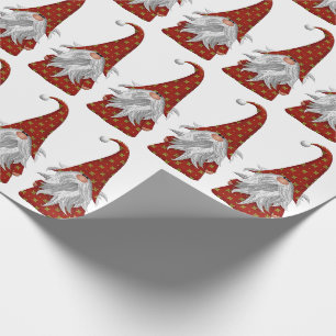 Kerstgenote in Red Costume Cadeaupapier