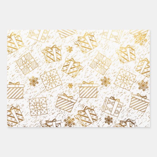 Kerstgeschenken 4 inpakpapier vel (Voorkant 3)