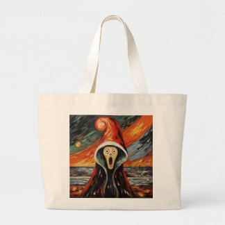 kerstgeschreeuw grote tote bag