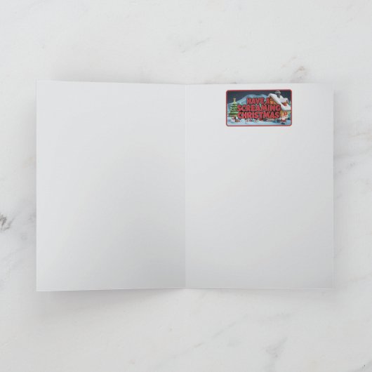 kerstgeschreeuw kaart (Binnen)