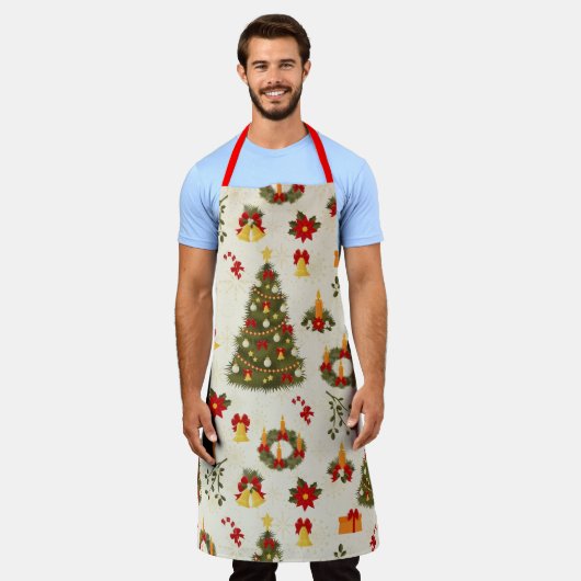  kerstgeschrift schort (Gedragen)