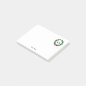  kerstgeschrokken monogram post-it® notes (Schuin)