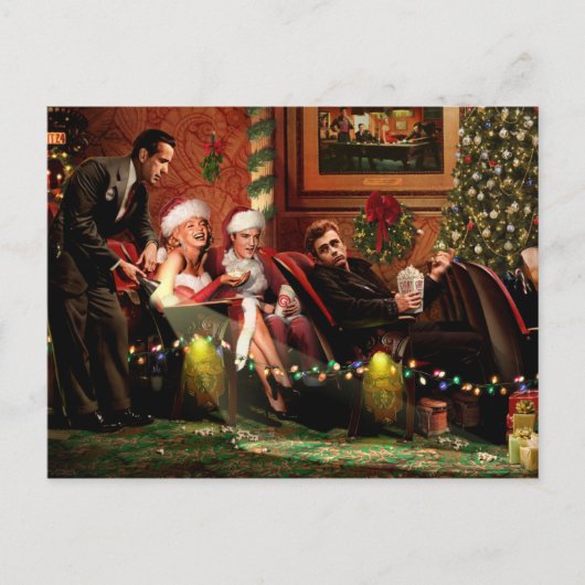 Kerstgesprek Feestdagenkaart (Voorkant)