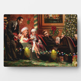 Kerstgesprek Fotoplaat