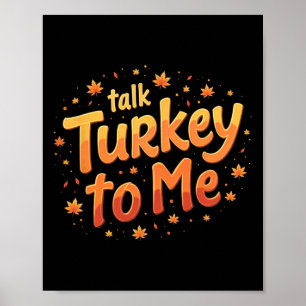 Kerstgesprek Kalkoen Met Mij Pompoen Poster