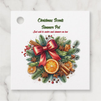 Kerstgeuren Simmerpot Bedankjes Labels