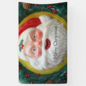  kerstgezicht spandoek (Verticaal)