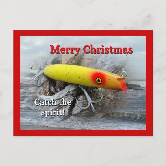 KerstGibbs Darter Saltwater Lure Feestdagenkaart (Voorkant)