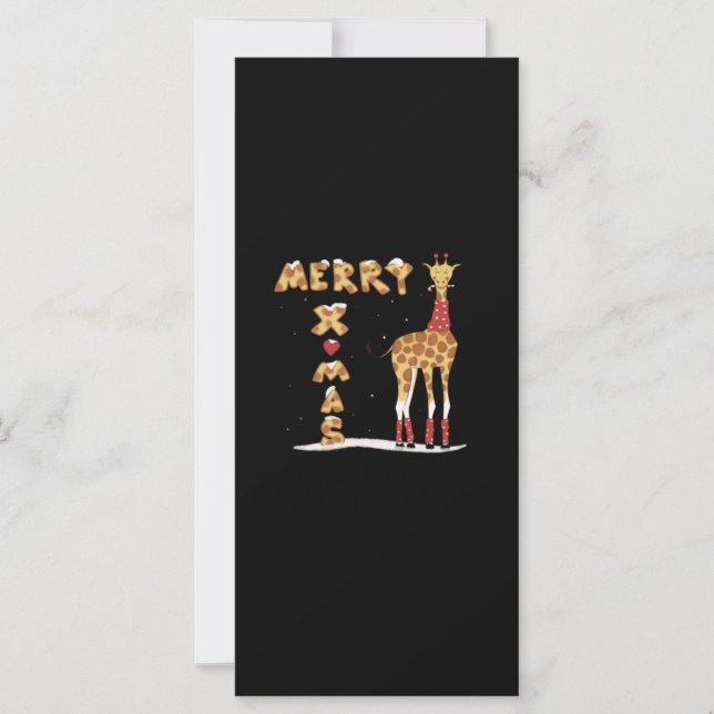 kerstgiraf (Voorkant)