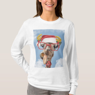 kerstgiraf t-shirt