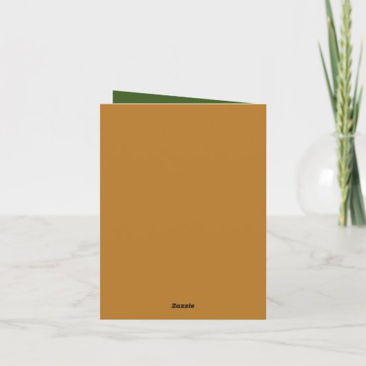 Kerstgiraffe bericht toevoegen feestdagen kaart (Achterkant)