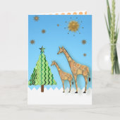 KERSTGIRAFFE KAART (Voorkant)