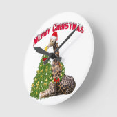 kerstGiraffe Ronde Klok (Hoek)