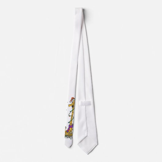 kerstGiraffe Stropdas (Achterkant)