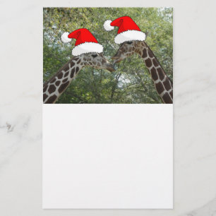 kerstGiraffes Briefpapier