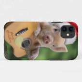 kerstgitaarvarken Case-Mate iPhone case (Achterkant (horizontaal))