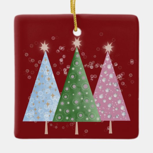 Kerstglans Keramisch Ornament (Voorkant)