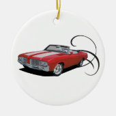 kerstglas keramisch ornament (Voorkant)