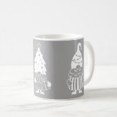 Kerstgnome modern scandi-decor koffiemok (Voorkant rechts)
