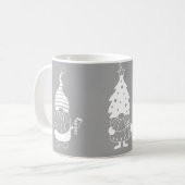 Kerstgnome modern scandi-decor koffiemok (Voorkant links)