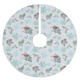 Kerstgnomen bij het spelen kerstboom rok