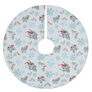 Kerstgnomen bij het spelen kerstboom rok