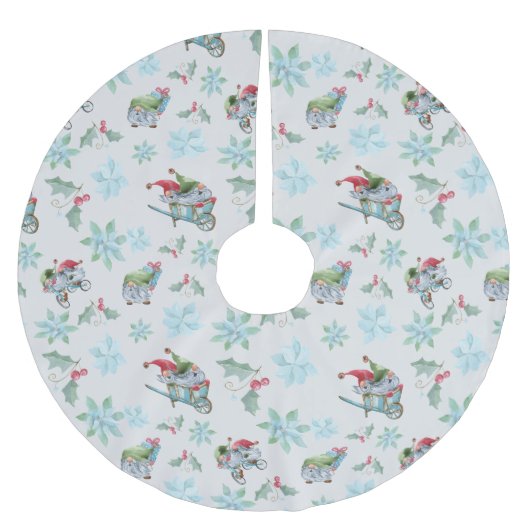 Kerstgnomen bij het spelen kerstboom rok (Voorkant)