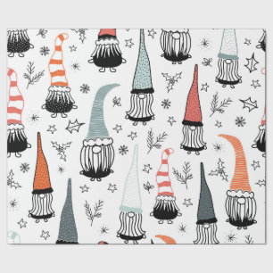 Kerstgnomen Cadeaupapier