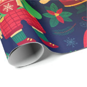 Kerstgnomen Cadeaupapier (Rol Hoek)