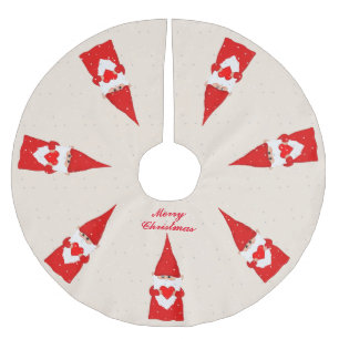 Kerstgnomen en sneeuwvlokken op Ivoorkust Kerstboom Rok