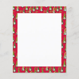 kerstgnomen gedrukte papierbladen