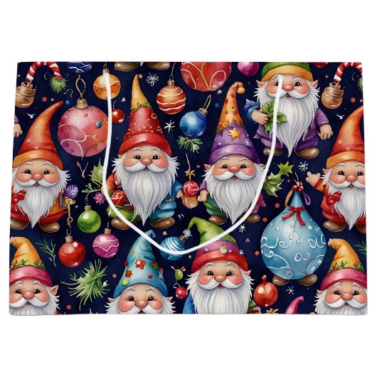 Kerstgnomen Groot Cadeauzakje (Voorkant)