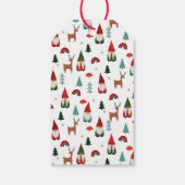 Kerstgnomen Holiday Cadeaulabel (Achterkant)